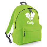 Personalised Boxing Gloves Backpack | Kids School Bag with Name