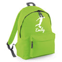 Personalised Female Footballer Backpack | Kids School Bag with Name