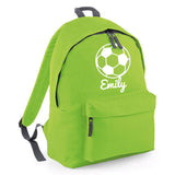 Personalised Football Backpack | Kids School Bag with Name