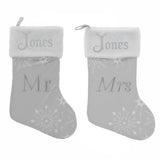 Embroidered Personalised Mr & Mrs, Mr & Mr, Mrs & Mrs Christmas Stocking  - Always Looking Good - Mr & Mrs  