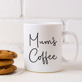 Personalised Mum's Coffee & Biscuit Engraved Board with Optional Mug