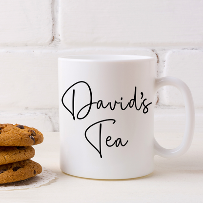 Personalised Tea & Biscuit Engraved Board with Optional Mug and Message