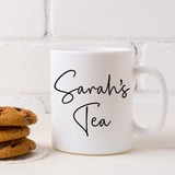 Personalised Tea & Biscuit Engraved Board with Optional Mug