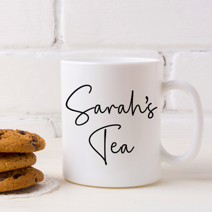 Personalised Tea & Biscuit Engraved Board with Optional Mug and Message
