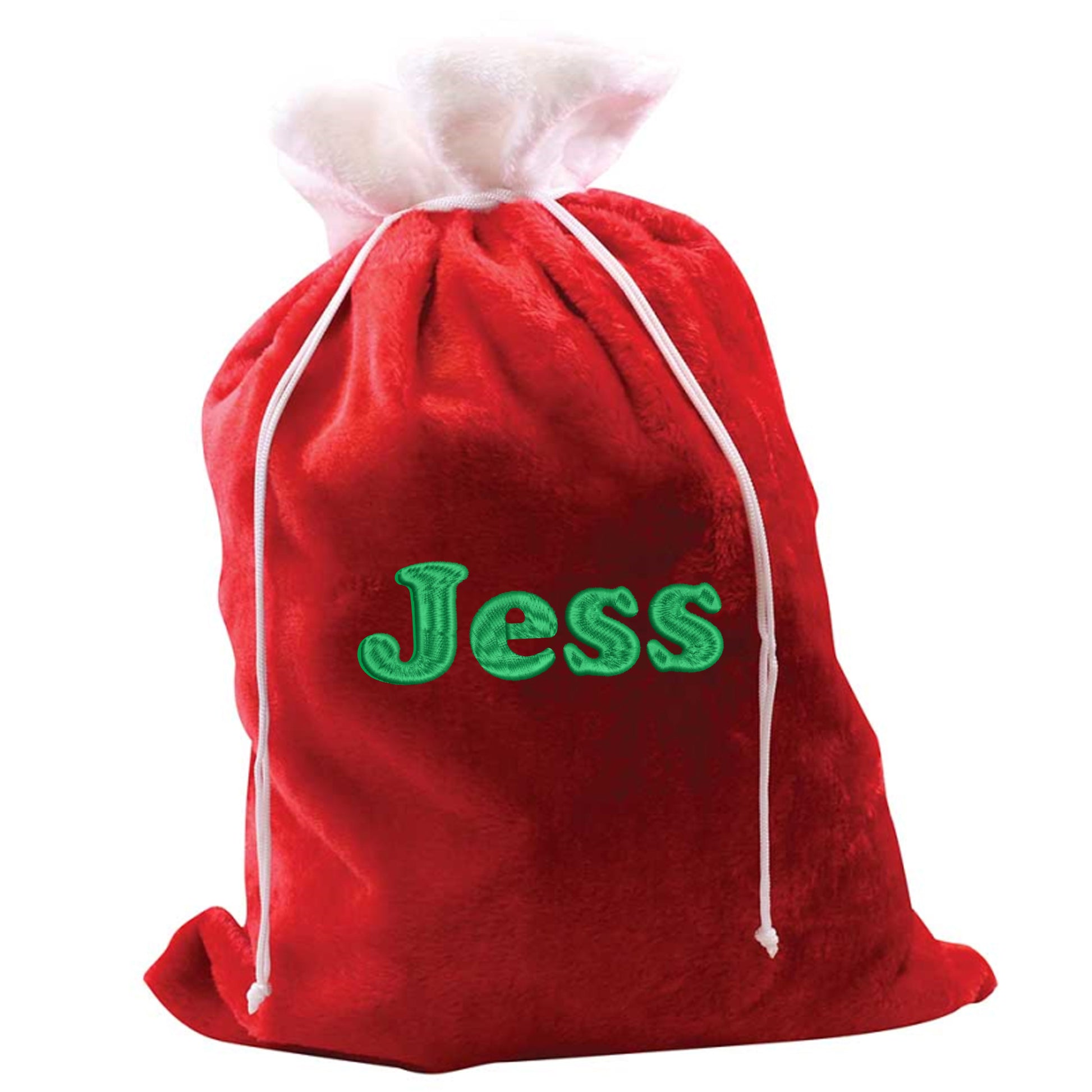 Personalised Embroidered Large Plush Santa Sack Stocking  - Always Looking Good -   