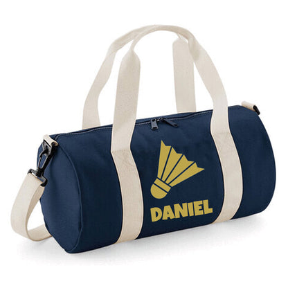 Personalised Badminton Barrel Bag, 12L - Stylish & Durable Holdall