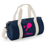 Personalised Pickleball Barrel Bag | Kids Sports Holdall with Name