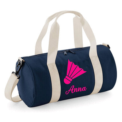 Personalised Badminton Barrel Bag, 12L - Stylish & Durable Holdall