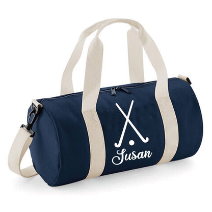 Personalised Hockey Sticks Barrel Bag 12L - Name Added