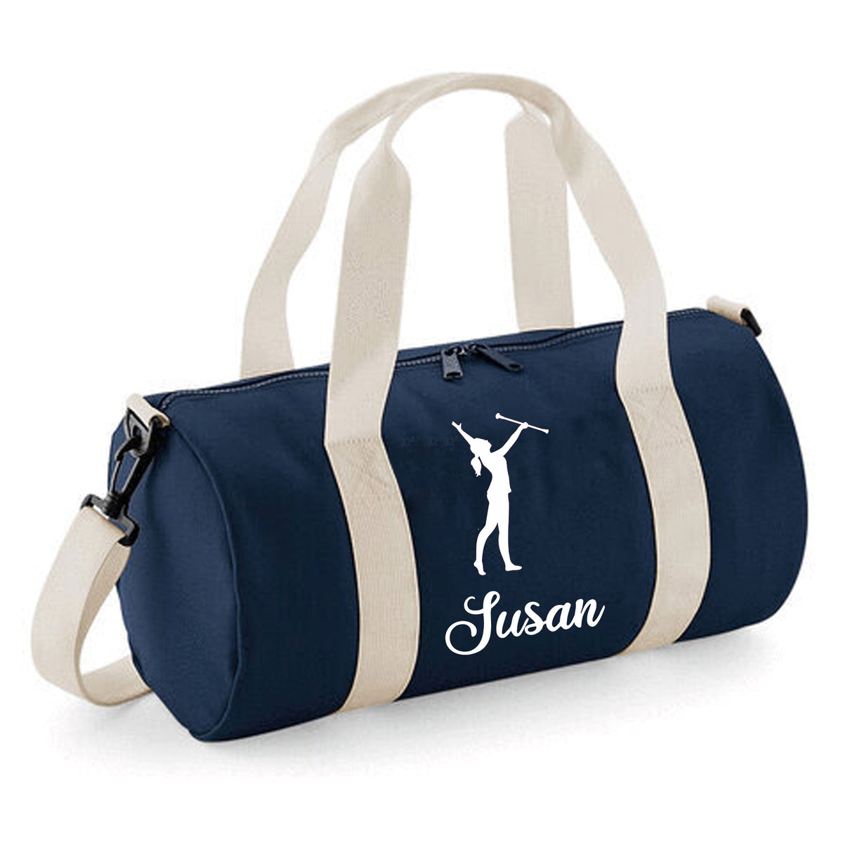 Personalised Baton Twirl Barrel Bag | Kids Sports Holdall with Name