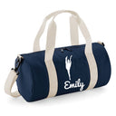 Personalised Gymnastics Bag – 12L Barrel Duffel, 'Y' with Name