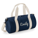 Personalised Name Barrel Bag | Kids Sports Holdall with Name