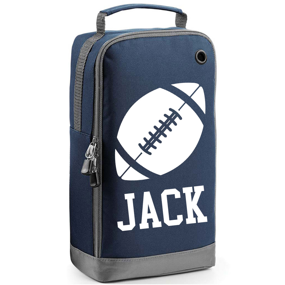 Rugby Boot Bag or Shoe Bag – Personalised with Name | Rugby Ball Design