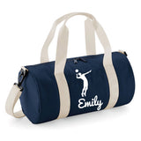 Personalised Volleyball Barrel Bag | Kids Sports Holdall with Name