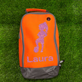 Football Boot Bag or Shoe Bag – Personalised with Name | Girl Footballer Design