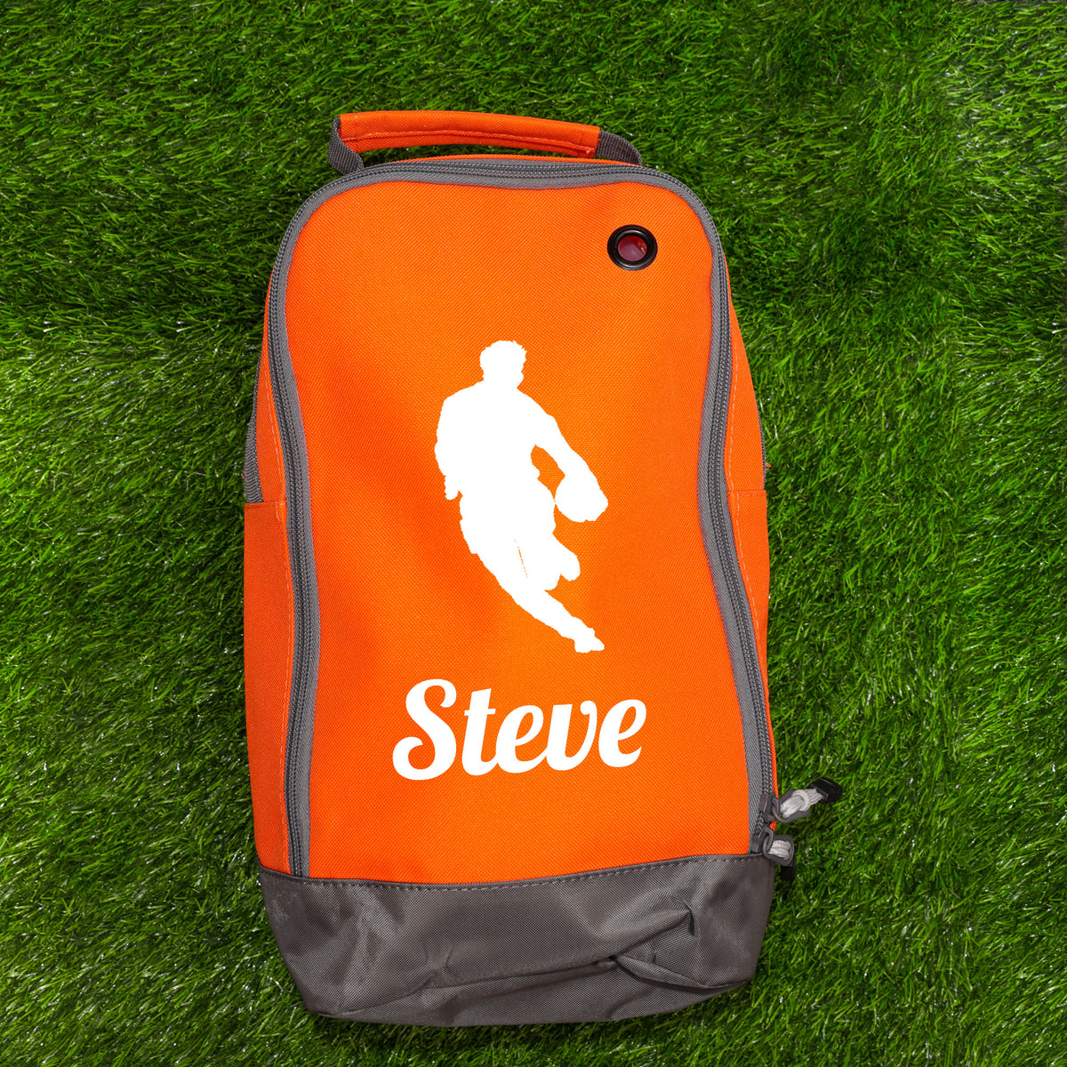 Rugby Boot Bag or Shoe Bag – Personalised with Name | Rugby Player Front-On Design