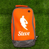Rugby Boot Bag or Shoe Bag – Personalised with Name | Rugby Player Front-On Design