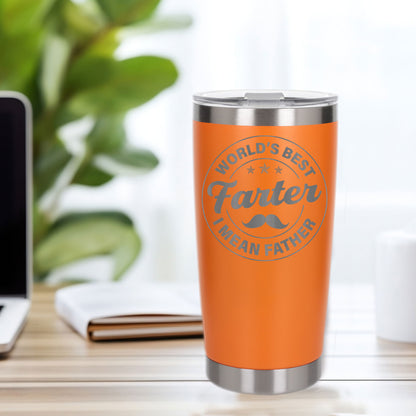 Personalised Best Farter I Mean Father Thermal Cup for Birthday Present