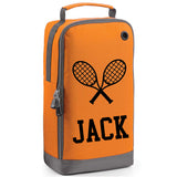 Personalised Tennis Bag For Shoe with Design & Name - Always Looking Good - Orange  
