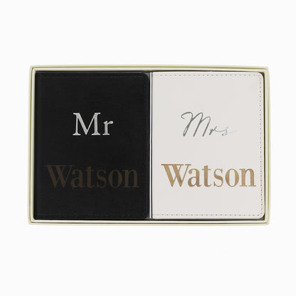 Personalised Mr and Mrs Passport Covers  - Always Looking Good -   