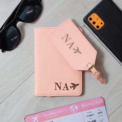 Custom Luggage Tag With Personalised Passport Cover in pink
  - Always Looking Good -  