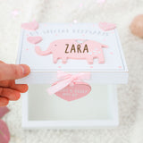 Pink Personalised Baby Keepsake Box  - Always Looking Good -   