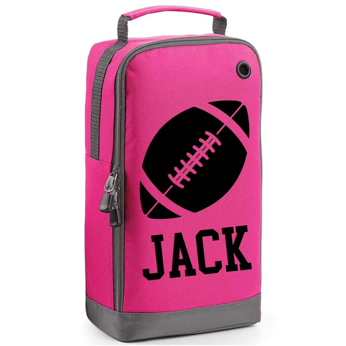 Rugby Boot Bag or Shoe Bag – Personalised with Name | Rugby Ball Design