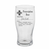 Prescription Beer Engraved Pint Glass – Personalised Gift for Beer Lovers