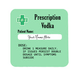 Personalised Vodka Glass With Engraved Prescription