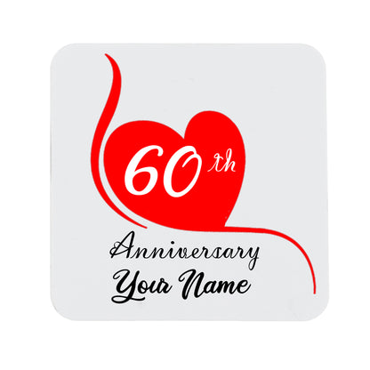 ANY YEAR Personalised Wedding Anniversary Engraved Couple Champagne Glasses
