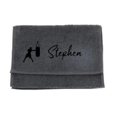 Personalised Boxing Gym Towel – Embroidered with Name | Choice of Design
