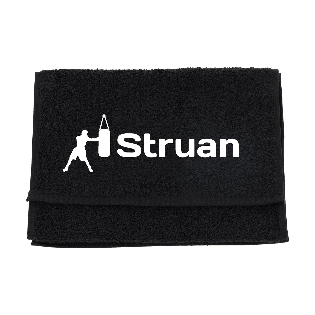 Personalised Boxing Gym Towel – Embroidered with Name | Choice of Design