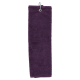 Personalised Lawn Bowls Towel – Tri-Fold with Name & Carabiner Clip