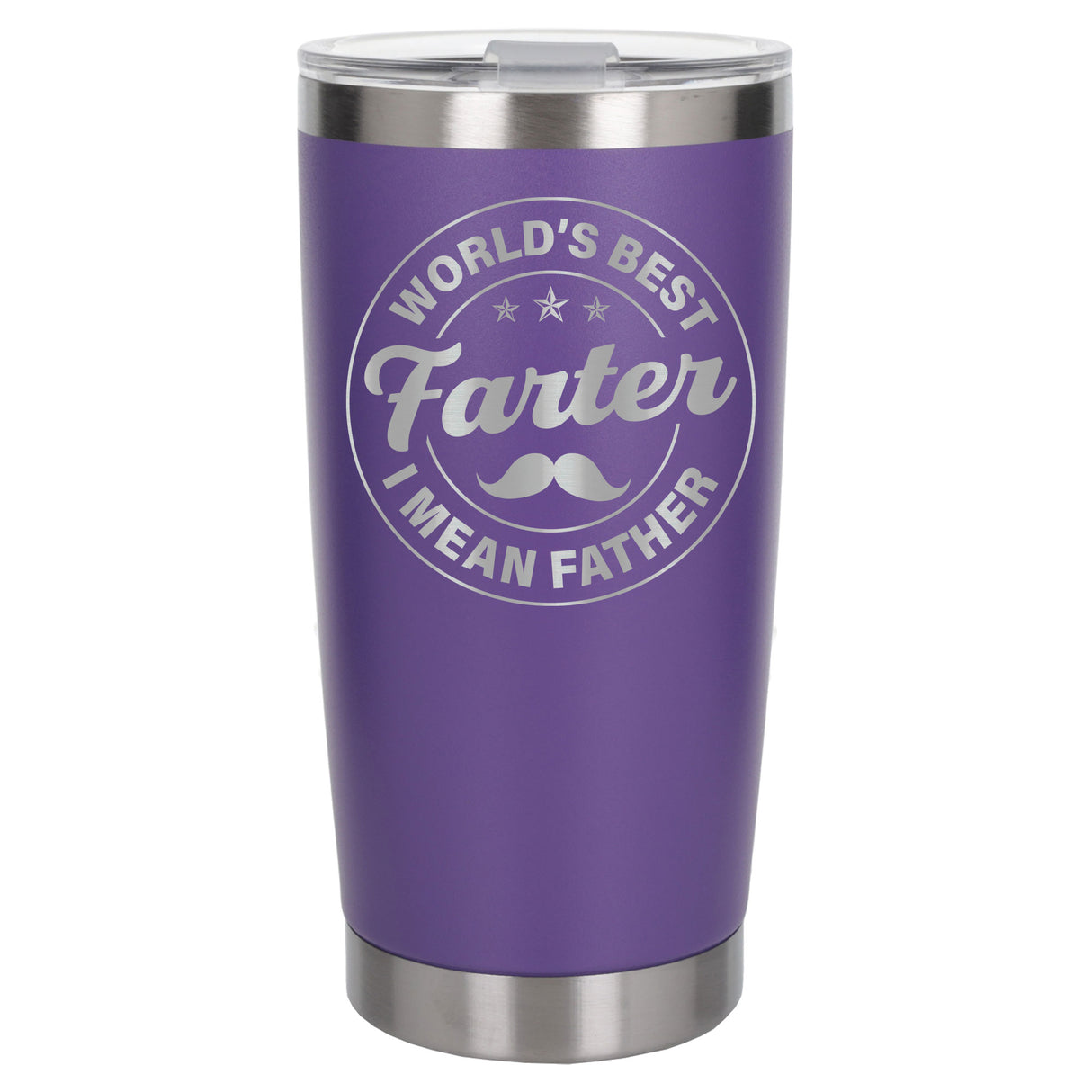 Best Farter I Mean Father Engraved Travel Mug for Dad