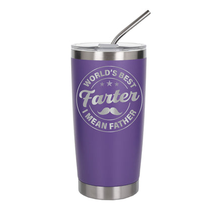 Personalised Best Farter I Mean Father Thermal Cup for Birthday Present