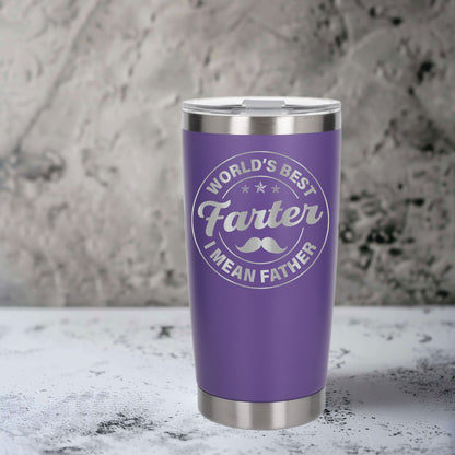 Personalised Best Farter I Mean Father Thermal Cup for Birthday Present
