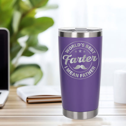 Personalised Best Farter I Mean Father Thermal Cup for Birthday Present