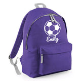 Personalised Football Backpack | Kids School Bag with Name