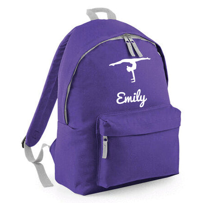 Personalised Backpack Bag with Name & Design Options Dancer Gymnastic etc