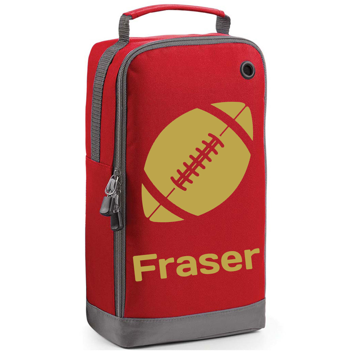 Rugby Boot Bag or Shoe Bag – Personalised with Name | Rugby Ball Design