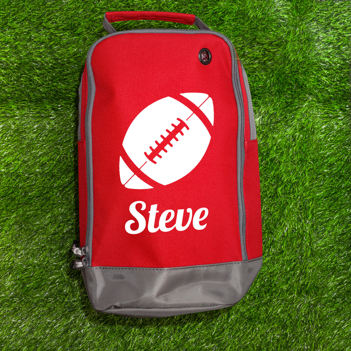 Rugby Boot Bag or Shoe Bag – Personalised with Name | Rugby Ball Design