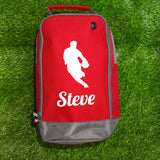 Rugby Boot Bag or Shoe Bag – Personalised with Name | Rugby Player Front-On Design