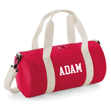Personalised Name Barrel Bag | Kids Sports Holdall with Name