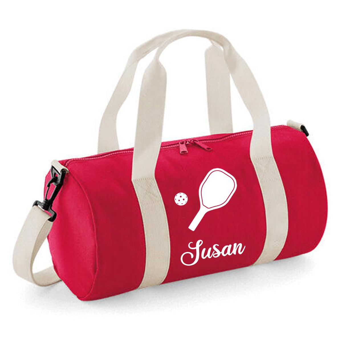 Personalised Pickleball Barrel Bag | Kids Sports Holdall with Name