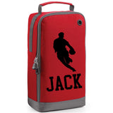 Rugby Boot Bag or Shoe Bag – Personalised with Name | Rugby Player Front-On Design