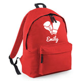 Personalised Boxing Gloves Backpack | Kids School Bag with Name