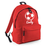 Personalised Football Backpack | Kids School Bag with Name