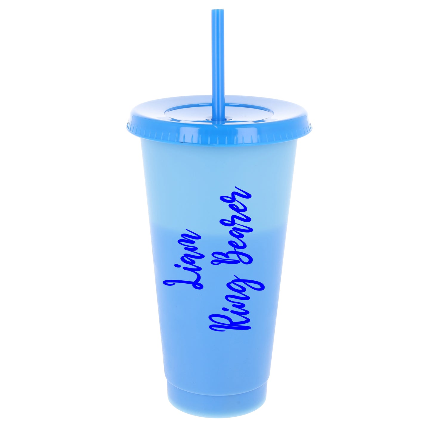 Personalised Page Boy Proposal Gift – Blue Juice Cup Keepsake
