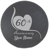 ANY YEAR Personalised Wedding Anniversary Engraved Couple Champagne Glasses
