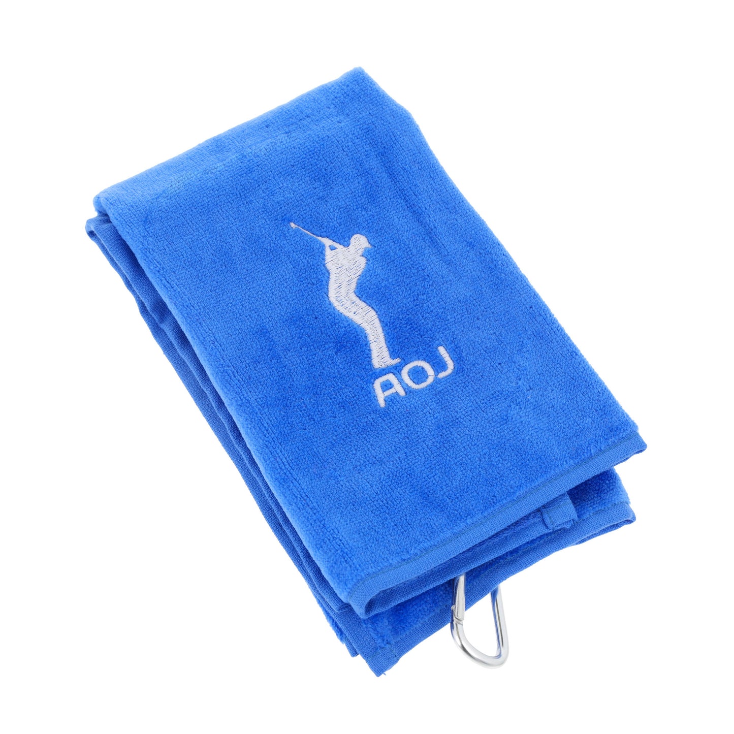 Personalised GOLF Towel - Embroidered Trifold Towel with Carabiner Clip